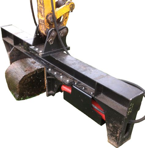 mini excavator screw splitter|log splitters for mini excavators.